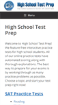 Mobile Screenshot of highschooltestprep.com